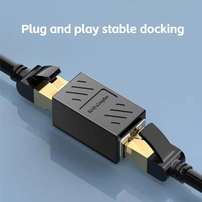 RJ45 Coupler Cat6 Cat5e Ethernet Extender 1000Mbps Adapter