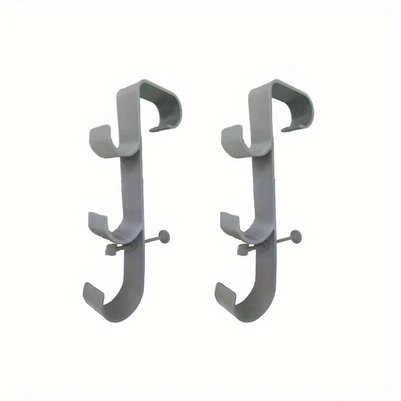 Pool Skimmer Net Holder Adjustable Telescopic Pole Hanger