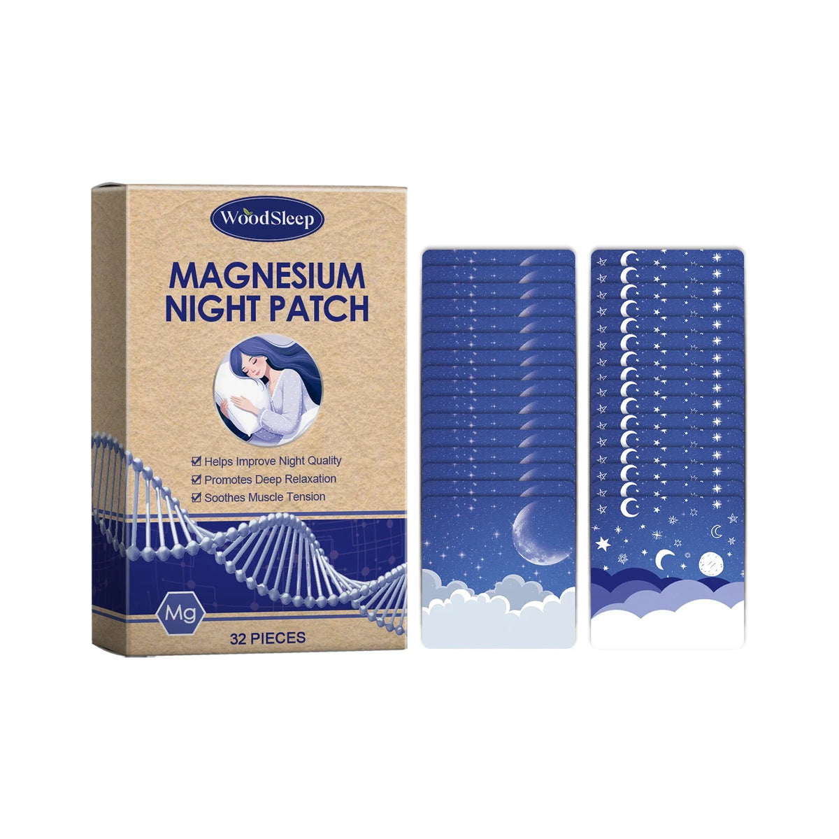 Magnesium Sleep Patches – Relaxation & Calm Mood Night Rest