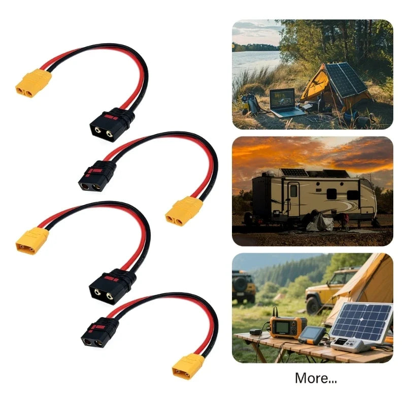 XT90 to QS8 Adapter Cable 10AWG Power Connector Cord