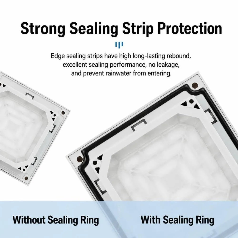ABS Vent Grille Dustproof Waterproof Louver Fan Cover