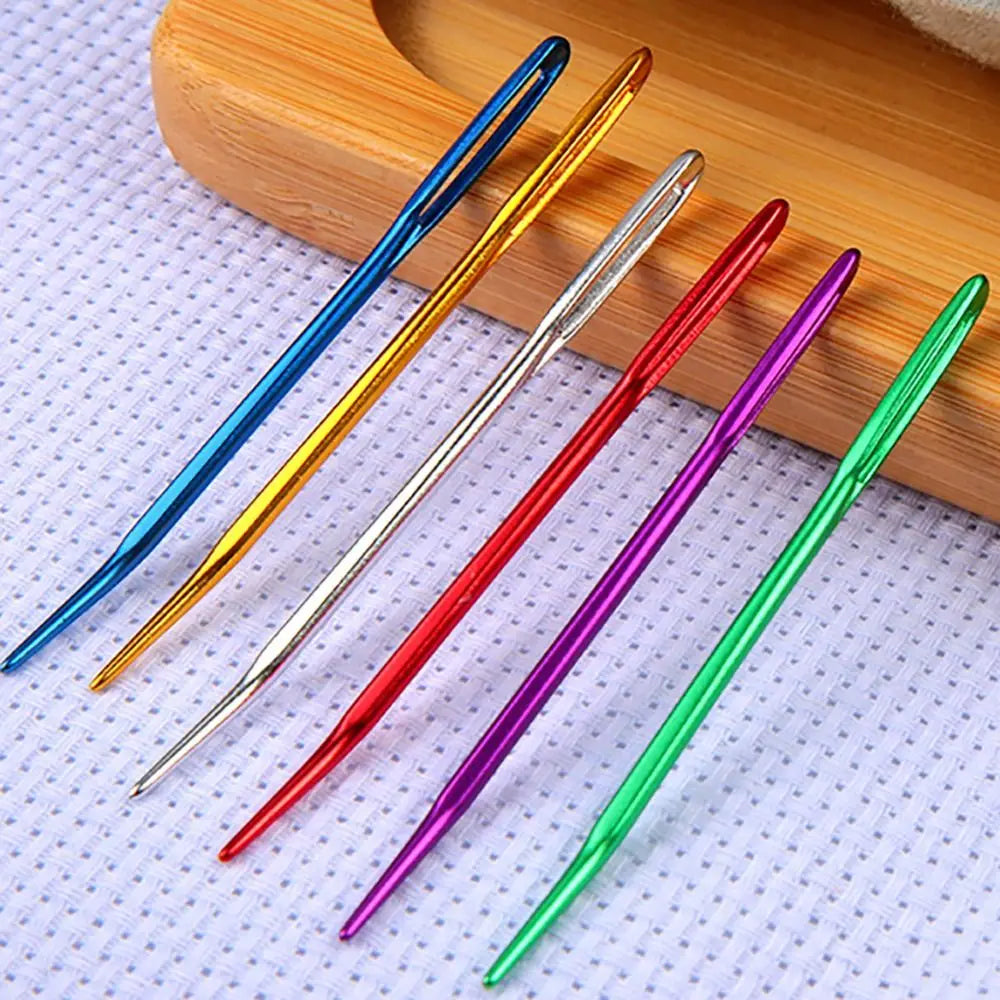Bent Tip Big Eye Tapestry Needles – Aluminum Knitting Crochet