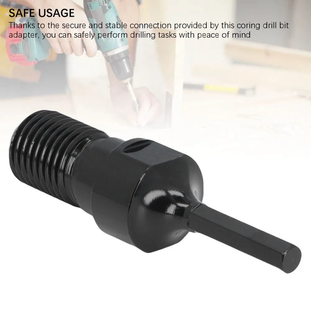 UNC 1-1/4" Core Drill Bit Adapter – 1/2" Hex Shank, 40Cr Steel