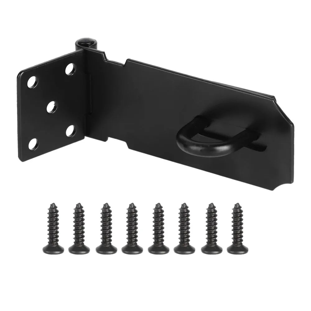 Heavy Duty 4-Inch Stainless Steel Door Hasp Latch | 180° Lock