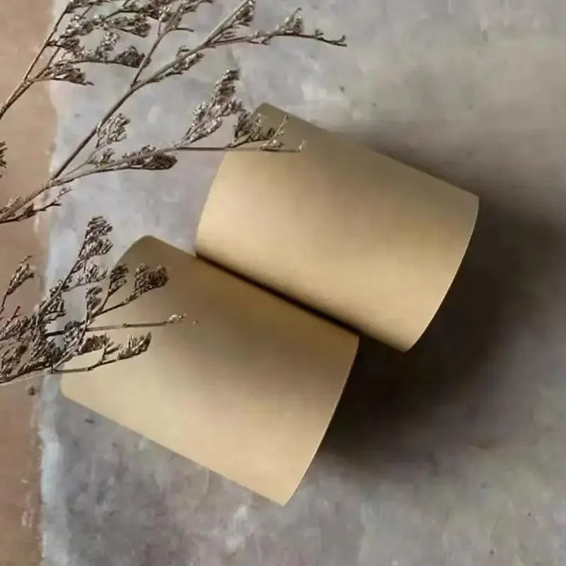 Vintage Kraft Paper Roll Clipboard Set – Refillable Writing Pad
