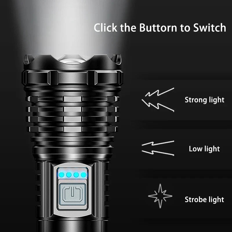 Nixie Rechargeable Zoomable LED Flashlight | IPX7 Torch