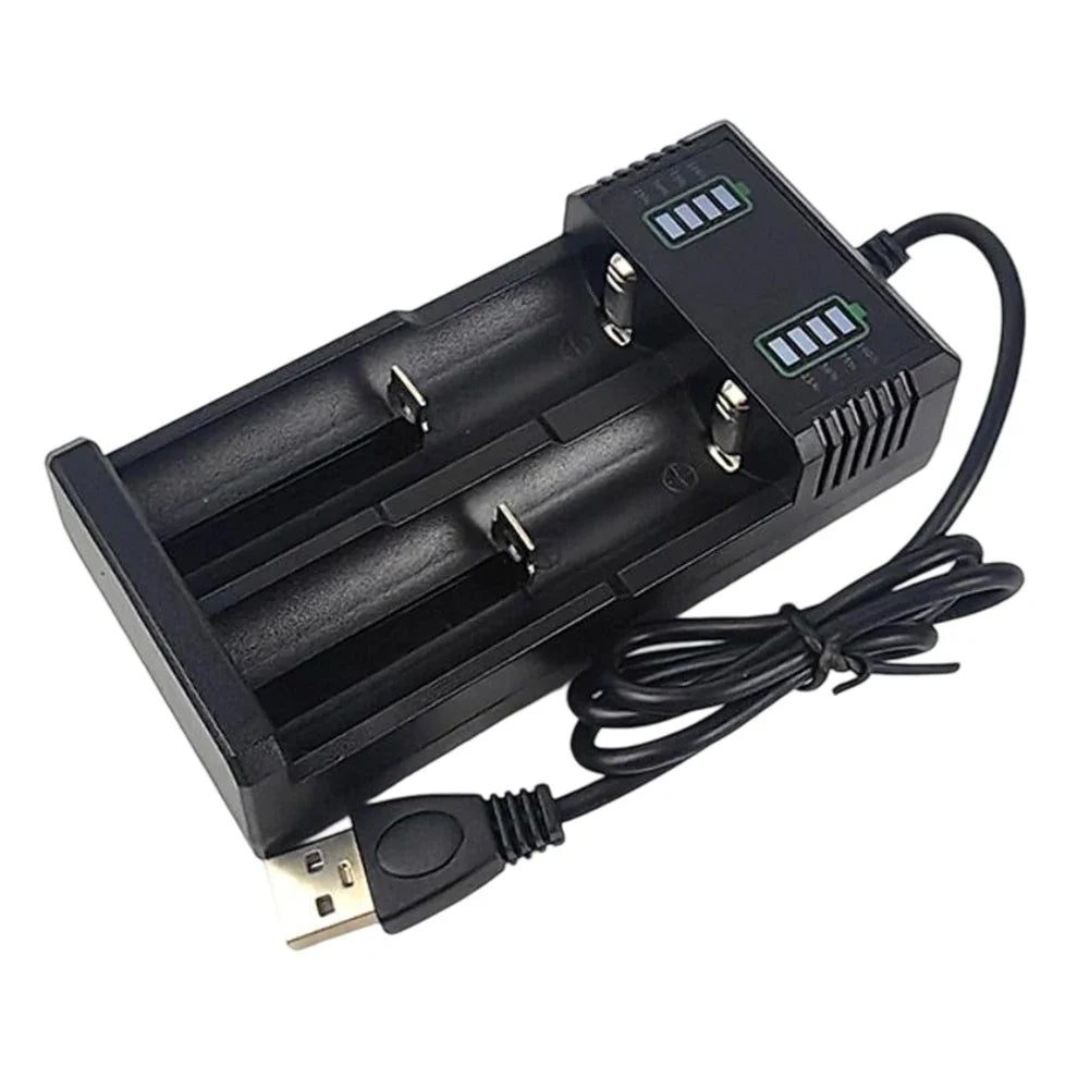 Multi-Slot Smart USB Lithium Battery Charger | IC Protection
