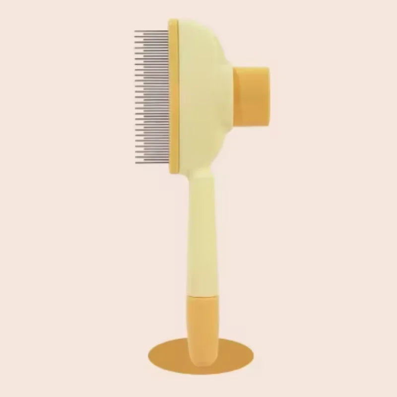 Self-Cleaning One-Button Pet Brush – Dog & Cat Grooming Comb