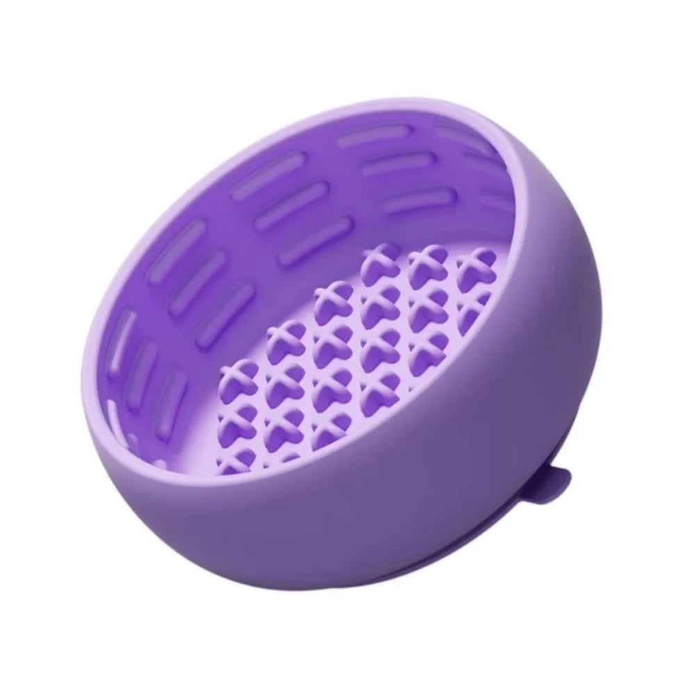 Silicone Slow Feeder Dog Bowl – Anti-Slip, Anti-Spill, Portable