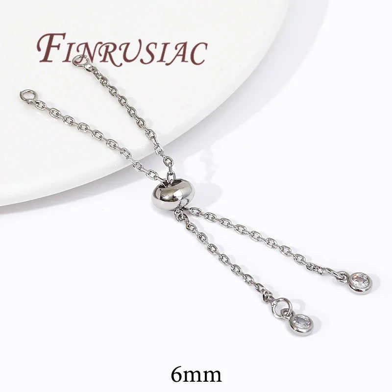 18K Gold Plated Box Chain Bracelet DIY Jewelry Making Component