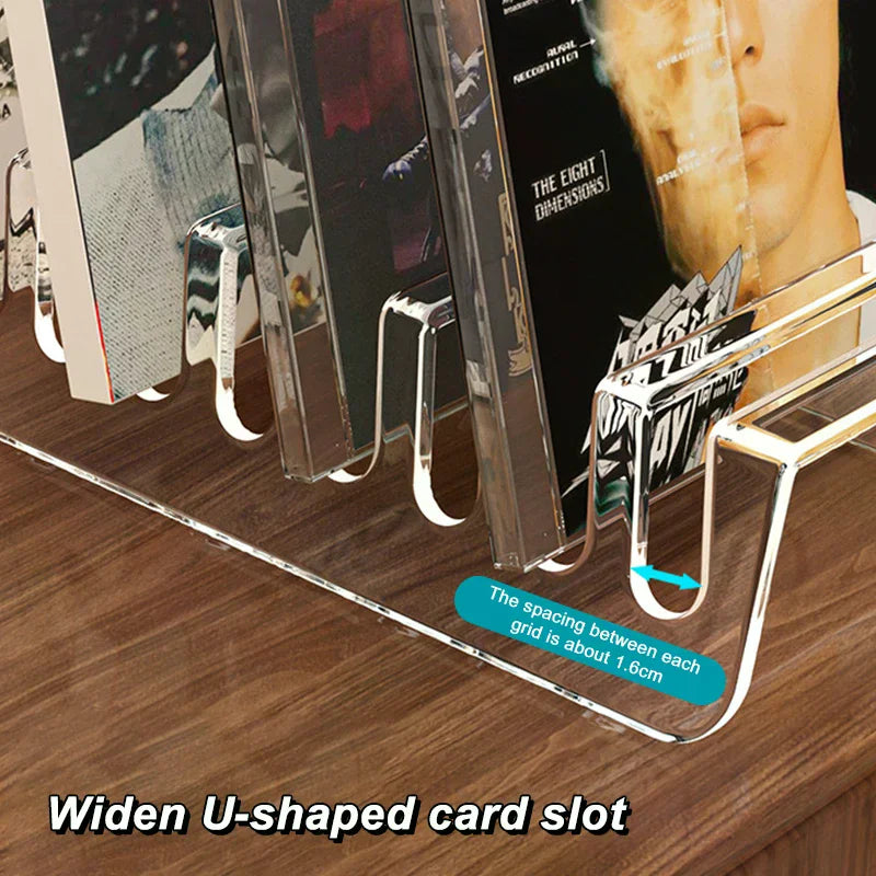Transparent CD Rack – Album, Record & Tape Display Stand