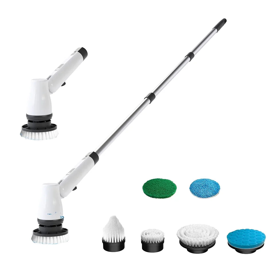 Wireless Electric Cleaning Brush – Telescopic Long Handle