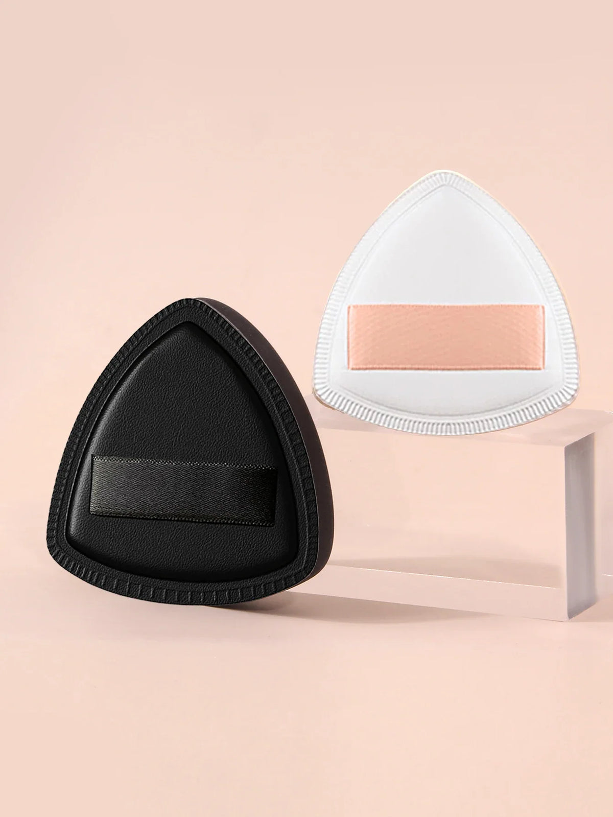 2PCS Marshmallow Powder Puffs Wet & Dry – Black & White Set