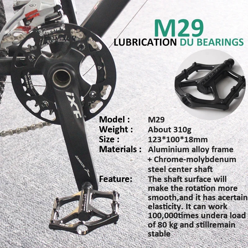 PROMEND M29/R27 Ultralight Aluminum Flat Bike Pedals – MTB Road