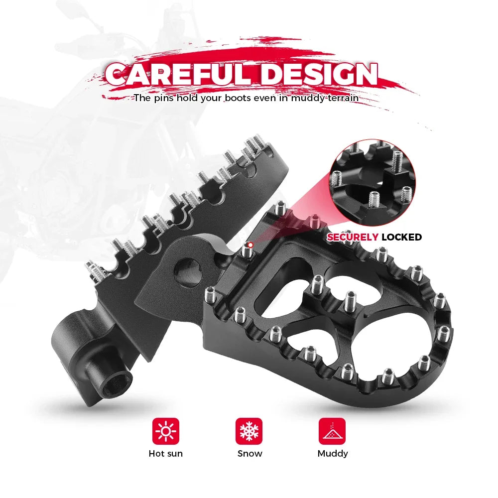 Yamaha Tenere 700 CNC Footpegs 2019-2024 | 7075 Aluminum