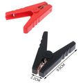 2Pcs 100A Insulated Alligator Clips – Car Battery Charger Clamps