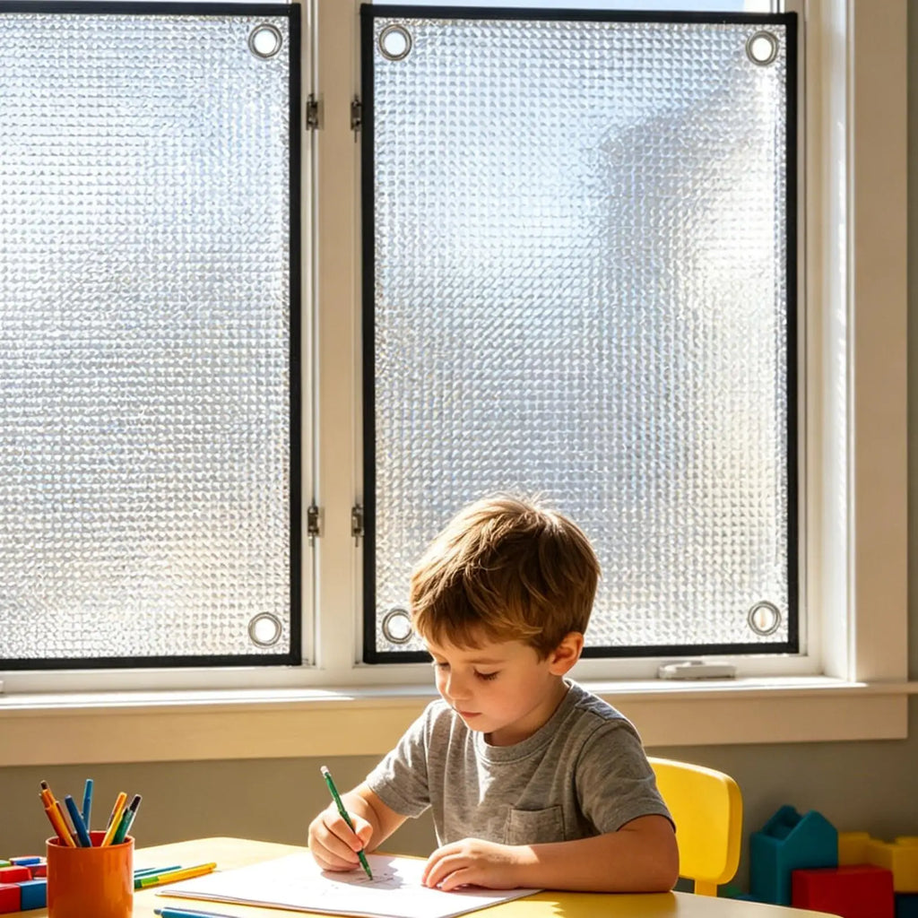 UV Blocking Window Film Reusable Blackout Suction Cup Sunshade