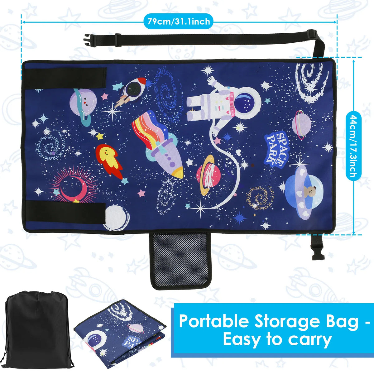 Toddler Airplane Seat Extender & Footrest Travel Bed
