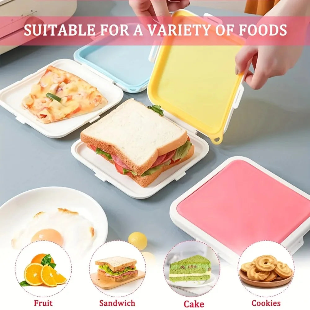 Silicone Sandwich Storage Box – Snack & Lunch Container