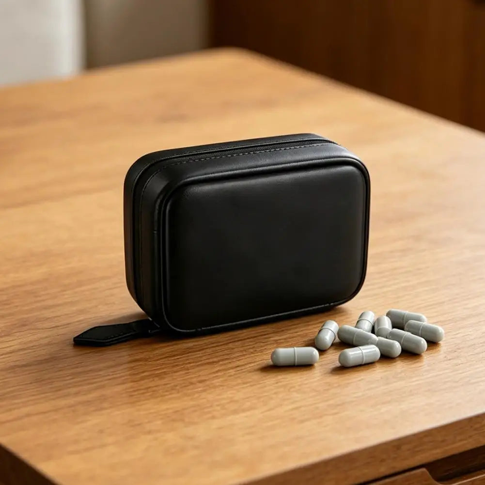 Weekly Pill Organizer – 7 Zippered Waterproof Medicine Bags