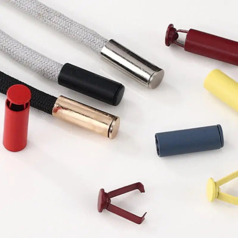 20Pcs Metal Cord End Stoppers for DIY Bags, Shoes & Lanyards