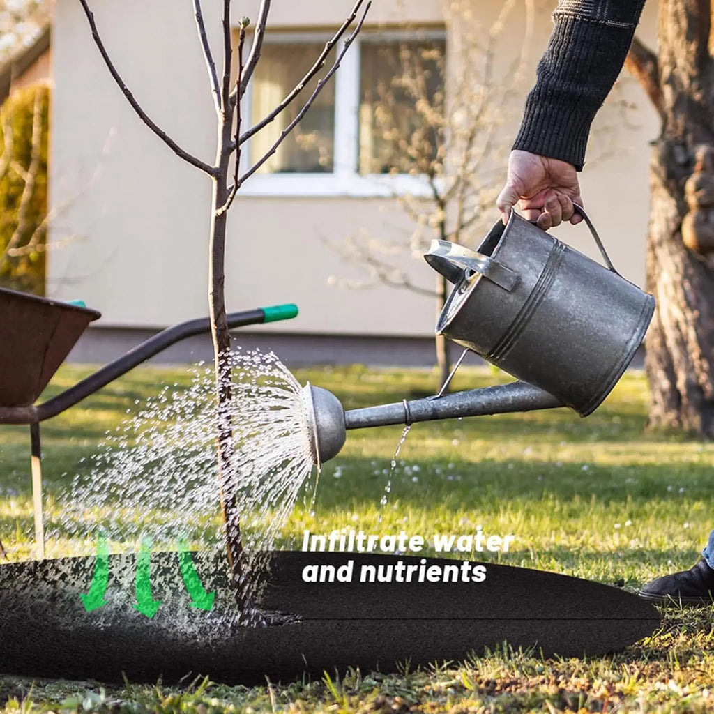 Tree Mulch Ring – Reusable Non-Woven Plant Protector Mat