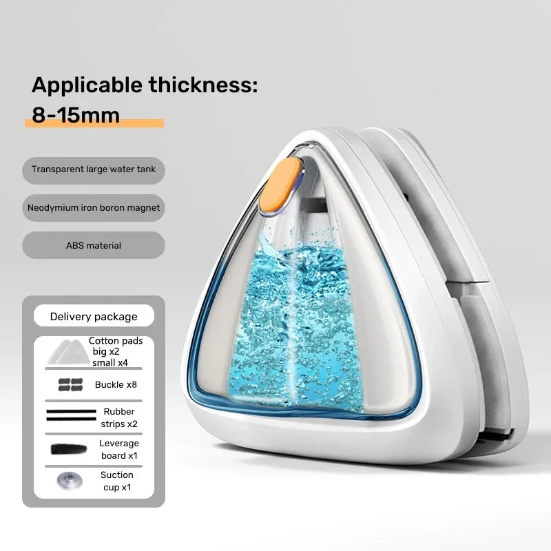 Double-Sided Magnetic Glass Cleaner – Window Wiper for Home