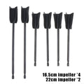 6-Pack Drill Paint Mixer Rods for Epoxy Resin, Putty & Paint