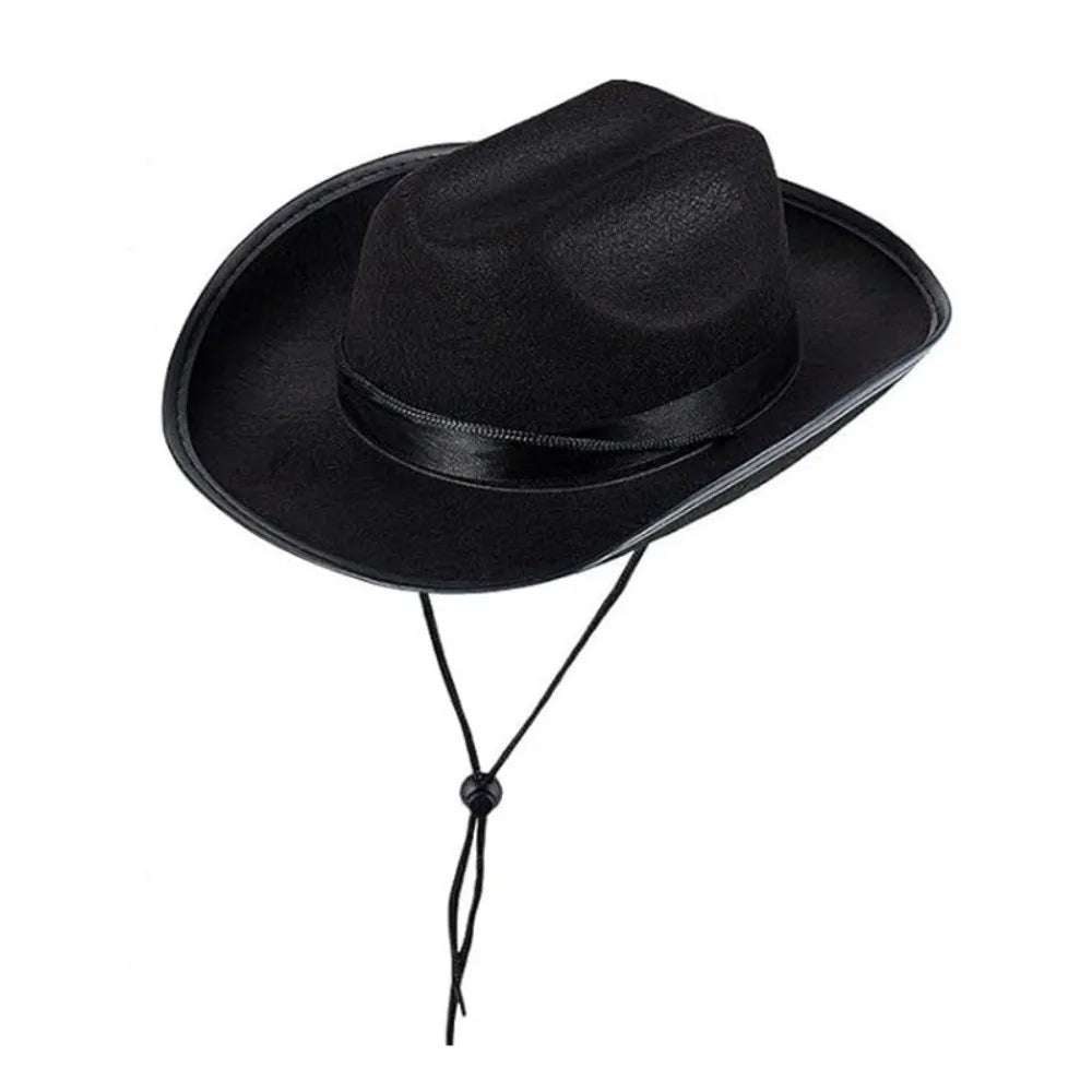Wide Brim Western Cowboy Hat – Unisex Costume & Photo Prop