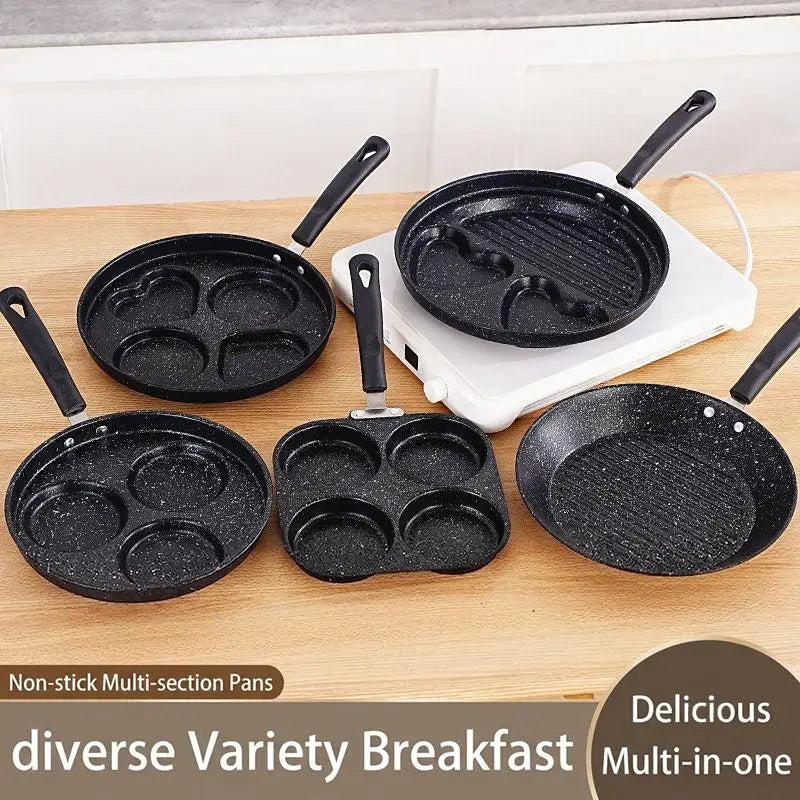 Nonstick Multi-Cavity Frying Pan 1/3/4/7 Hole Breakfast Pan