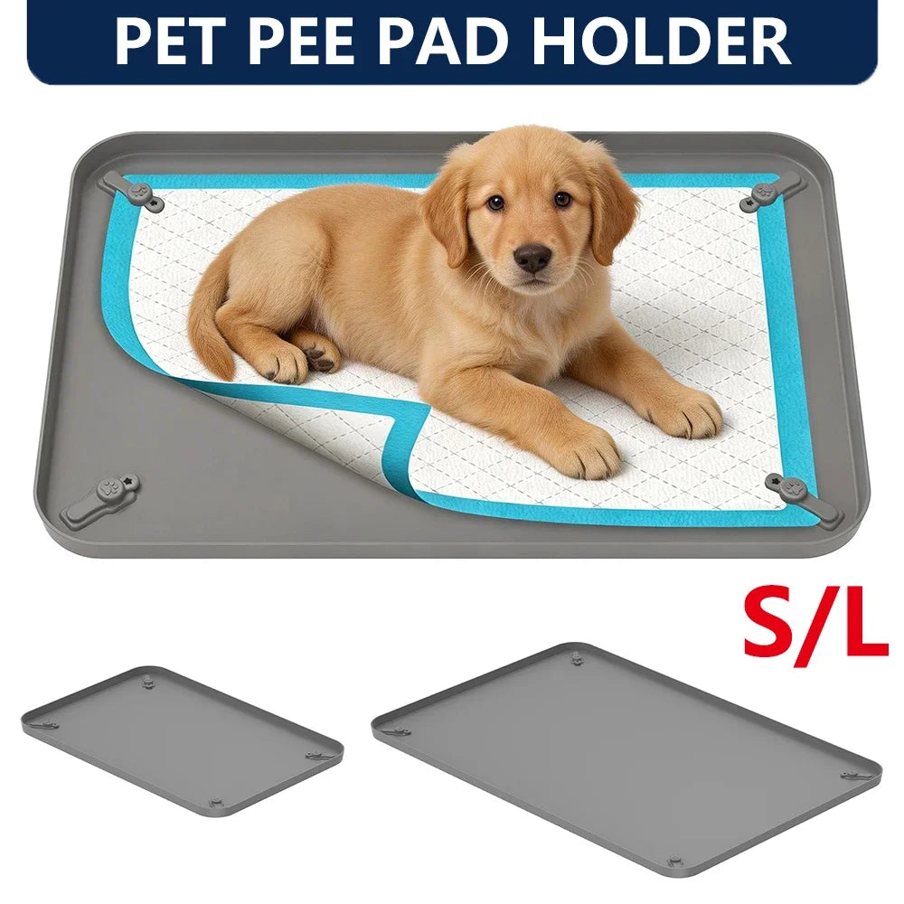 Silicone Dog Pee Pad Holder with Corner Snaps – S & L