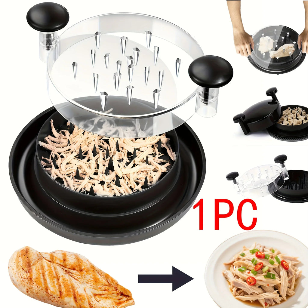 Chicken Shredder with Transparent Cover & Non-Slip Blade