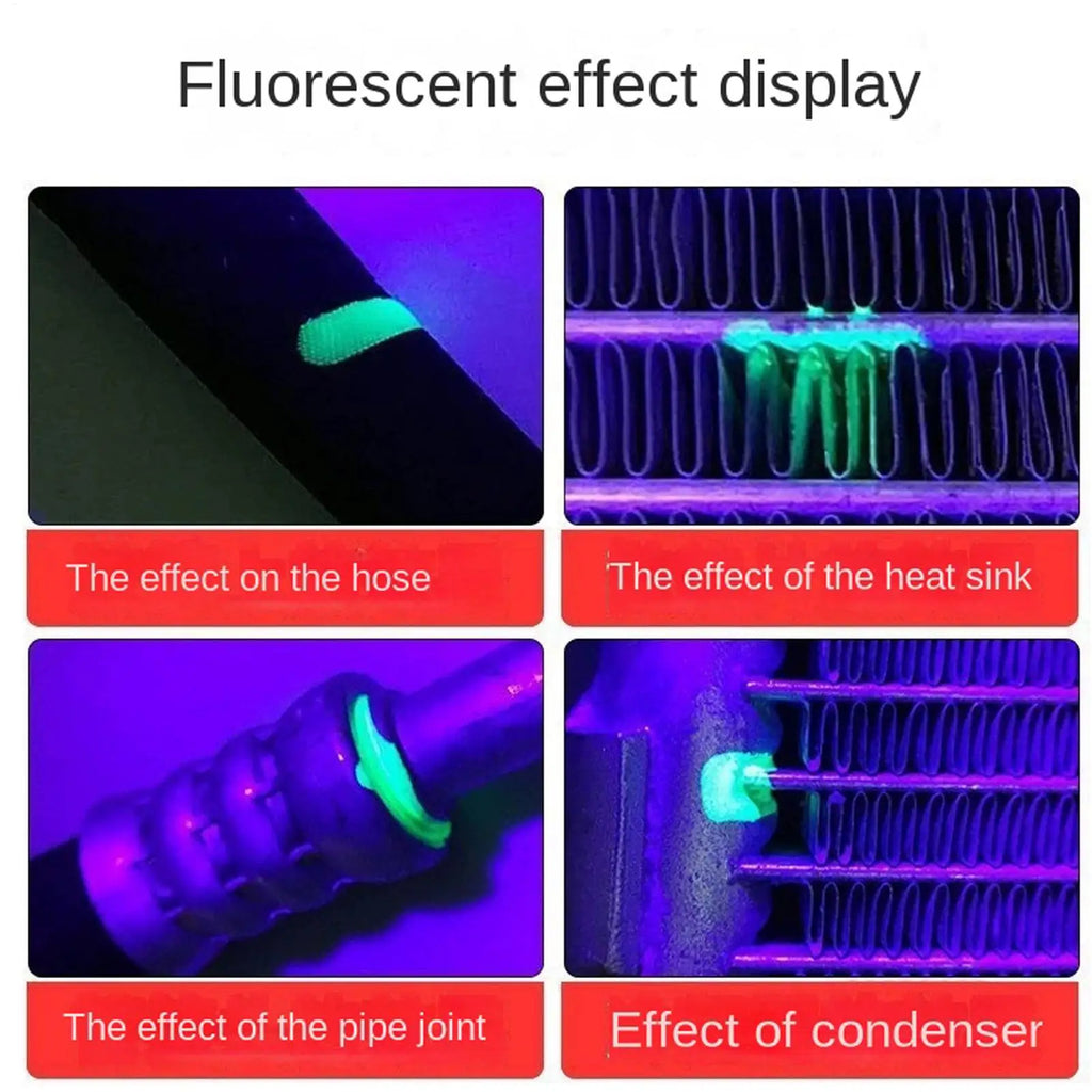UV AC Leak Detector Kit – Fluorescent Dye for Auto & Home
