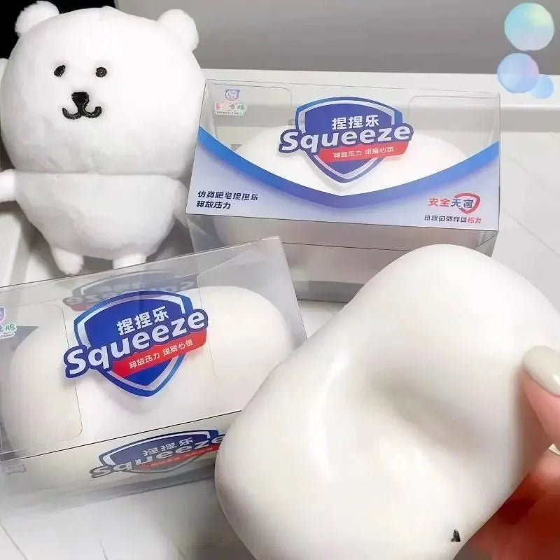 Soap Ball Squishy Fidget Toy – Soft Squeeze Sensory Ball