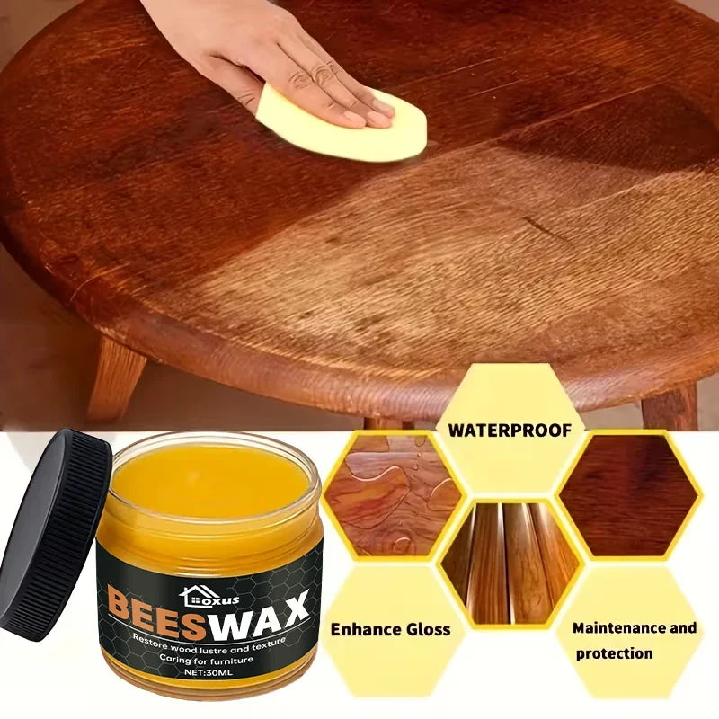 Beeswax Wood Furniture Polish & Floor Care Wax – Waterproof
