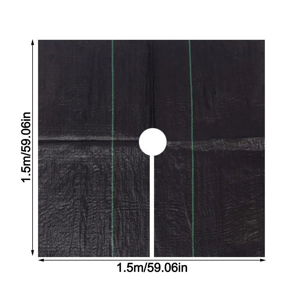 Reusable Weed Control Fabric Mat with Holes – Water Permeable