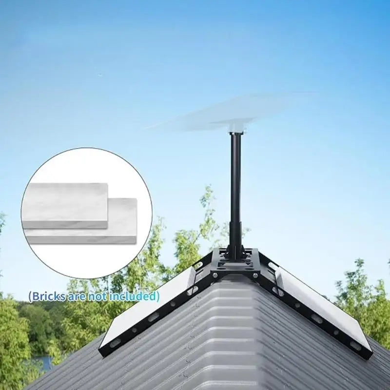 No-Drill Roof Mount Bracket | 0–30° Adjustable | Rustproof Steel
