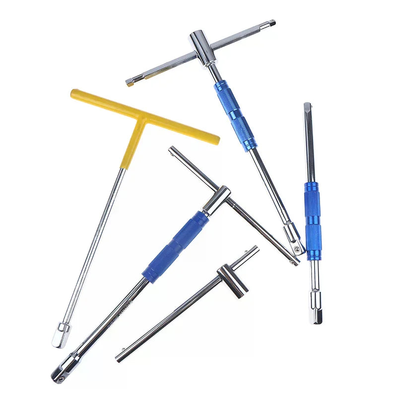 T-Handle Socket Wrench Set – Convertible Sockets & Lever Bar