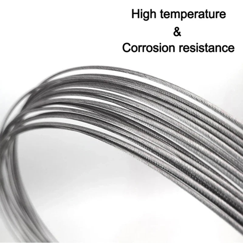 5-Pack Stainless Steel Bike Brake & Derailleur Inner Cables