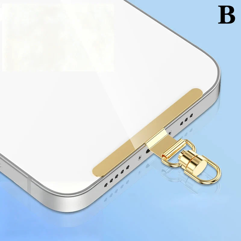 Steel Phone Lanyard Clip Gasket Patch – 360° Metal Strap