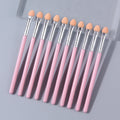 10Pcs Dual-Color Sponge Eyeshadow Brushes & Nail Smudge Sticks