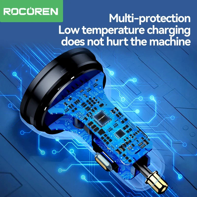 Rocoren 70W 4-in-1 USB-C Car Charger – PD & QC4.0
