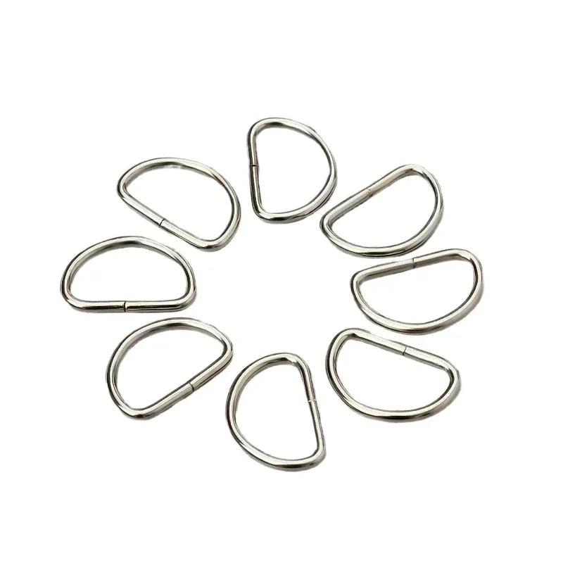 Silver Steel D-Ring Buckles – DIY Bags, Belts & Leather Craft