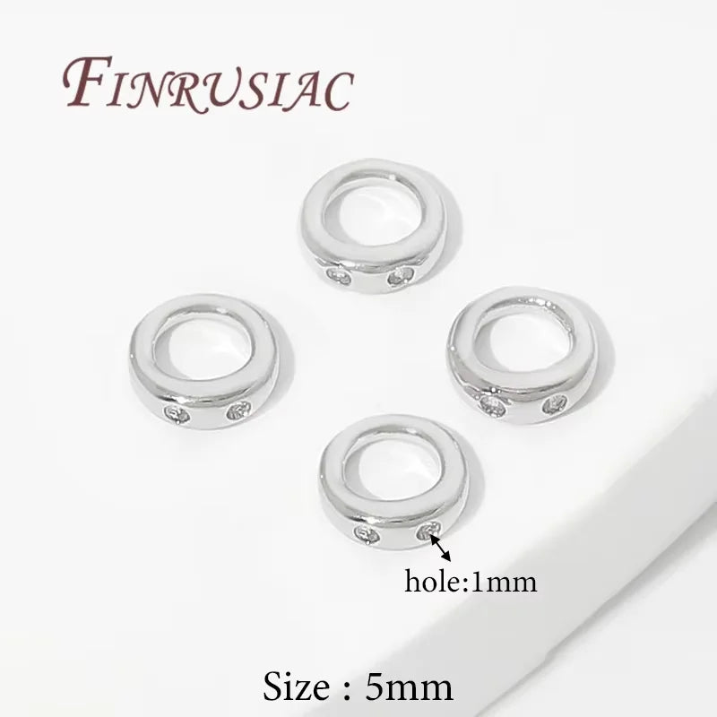 18K Gold Plated Crimp Beads & End Covers – 10/20 Pcs DIY