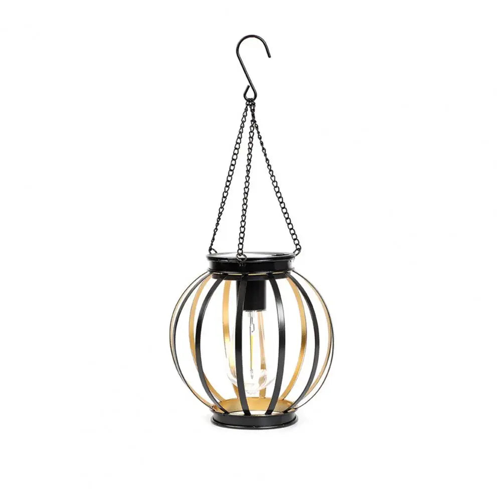 Solar Hanging Lantern Metal Mesh Outdoor Garden Patio Décor
