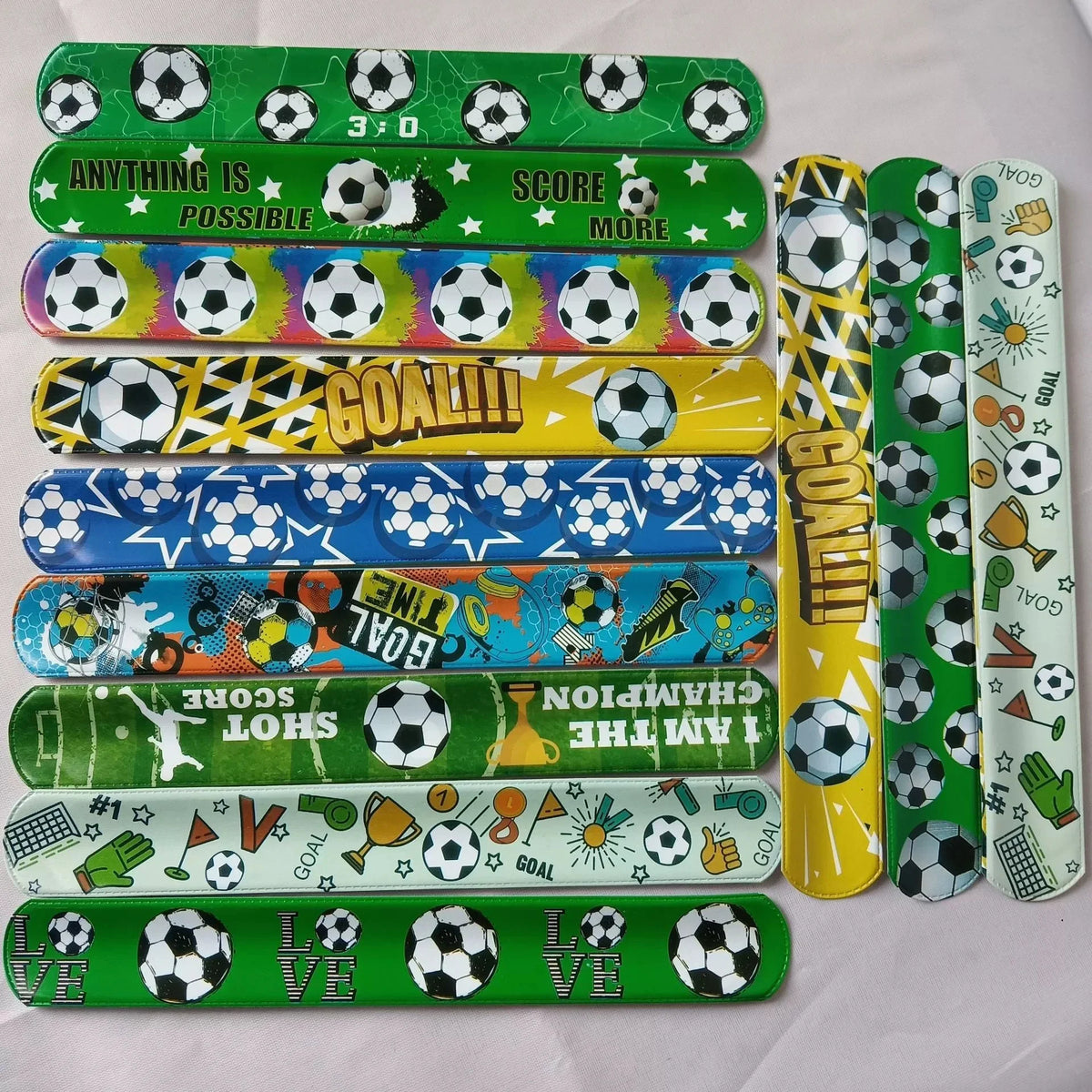 Soccer Slap Bracelets Kids Party Favors – 12/24 Pack