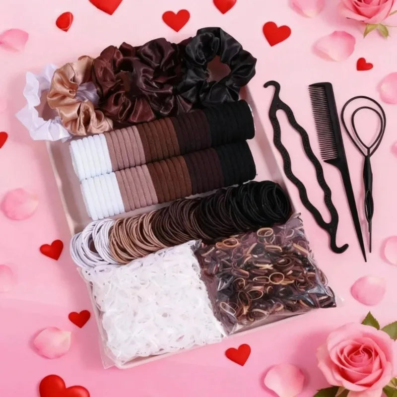 1109-Piece Hair Tie Set – Elastic Hair Accessories for Women