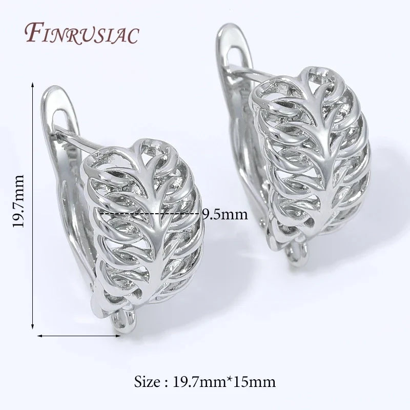 18K Gold Plated Water Drop Huggie Earring Clasp | Pearl Post