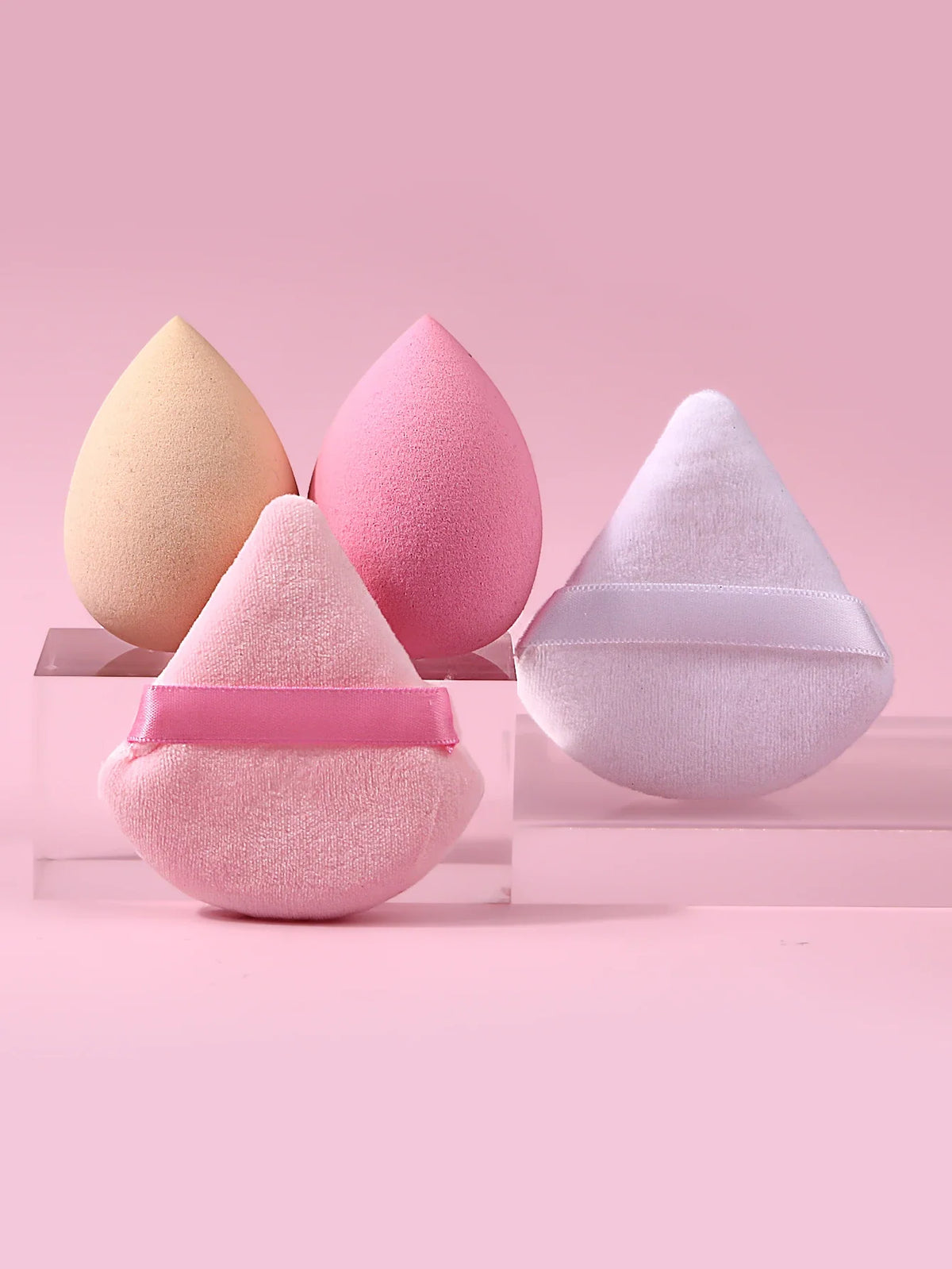 4-Piece Makeup Sponge Set – Foundation & Powder Puffs | Nixie