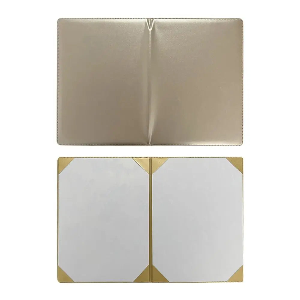 PU Leather A3/A4 Certificate & Contract Folder Cover